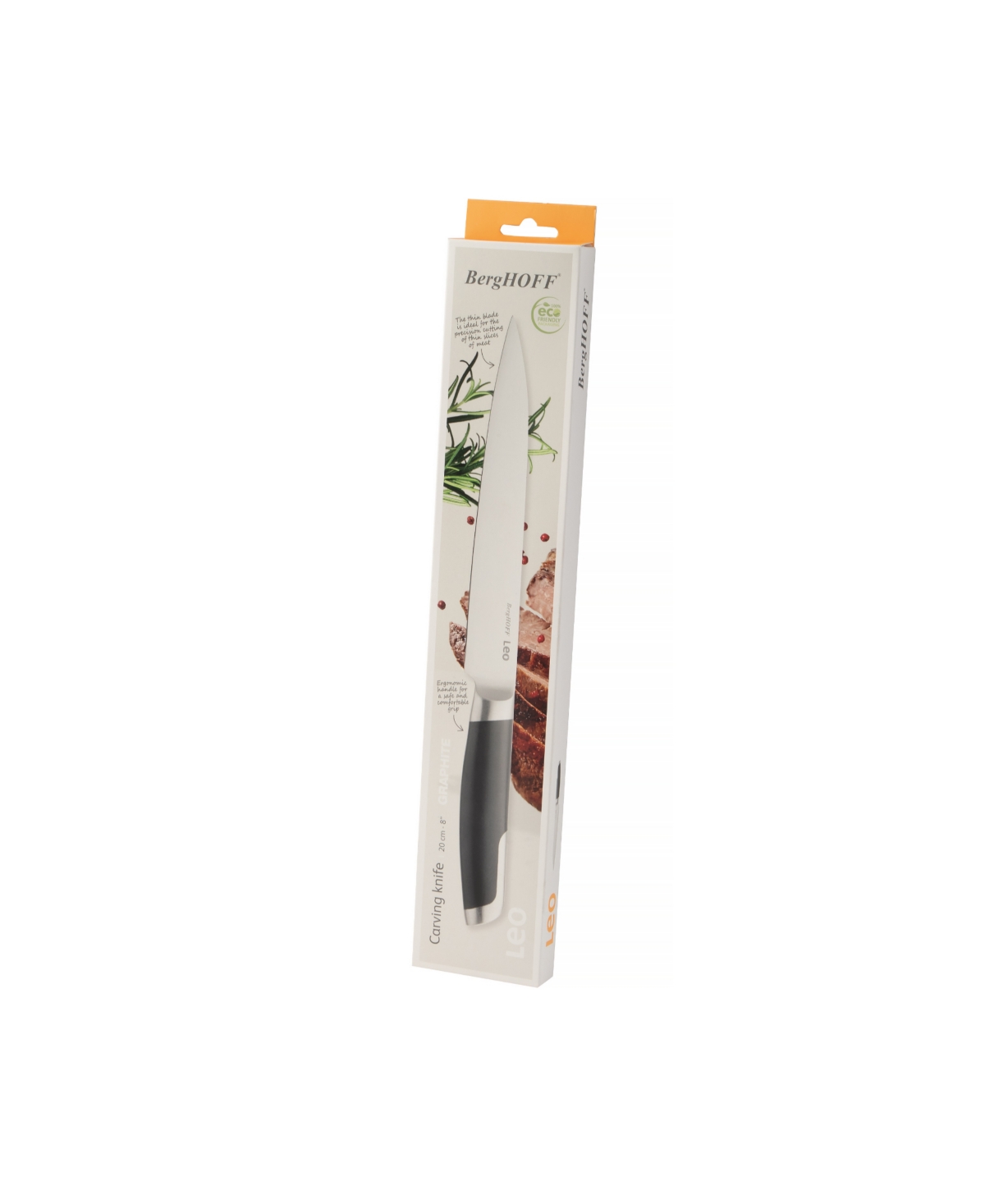 Berghoff Leo Graphite 8" Carving Knife In Black