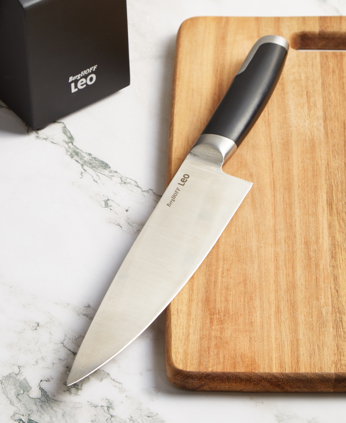 Berghoff Leo Graphite 6-piece Knife Block Set In Black