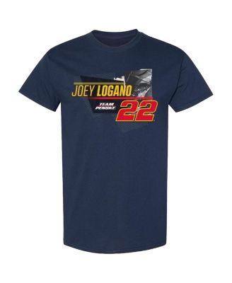 Men's Navy Joey Logano Shell/Pennzoil Car T-Shirt
