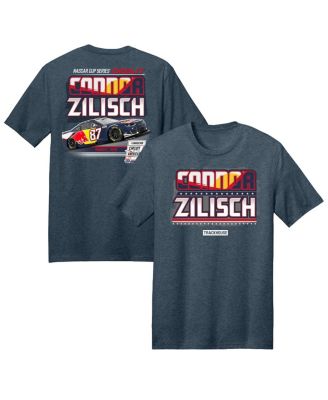 Trackhouse Racing Team Collection - Men's Heather Navy Connor Zilisch Red Bull Car T-Shirt