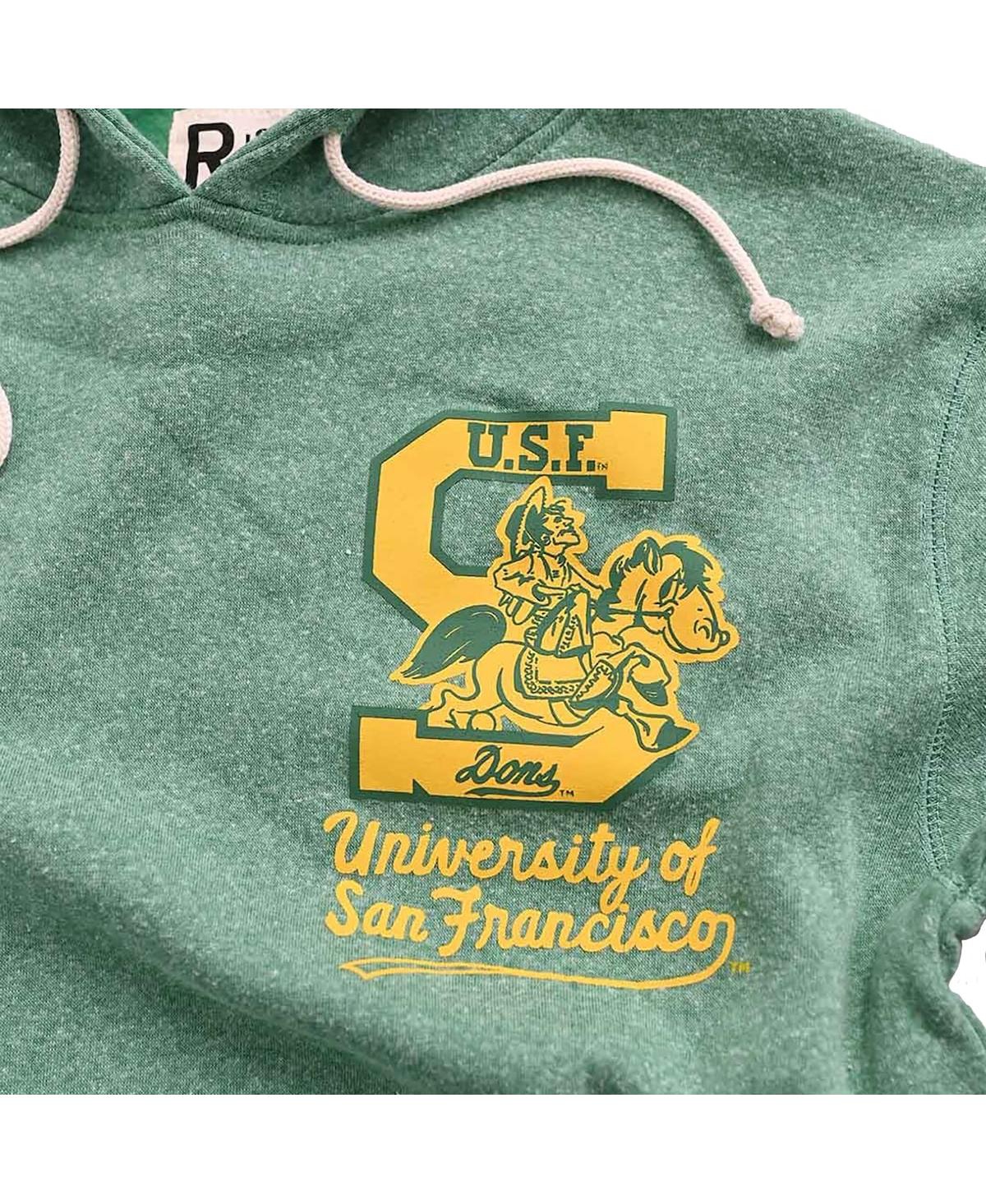 ROOTS OF FIGHT MEN'S GREEN SAN FRANCISCO DONS TRI-BLEND PULLOVER HOODIE 