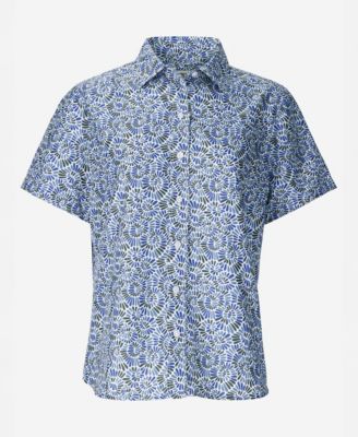 Women's Air Exchange Novelty Short Sleeve Camp Collar Shirt