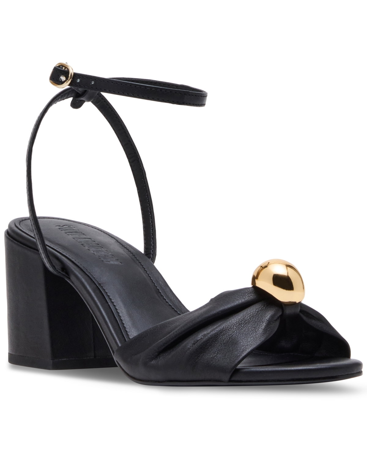 Steve Madden Caden Ankle Strap Sandal In Black