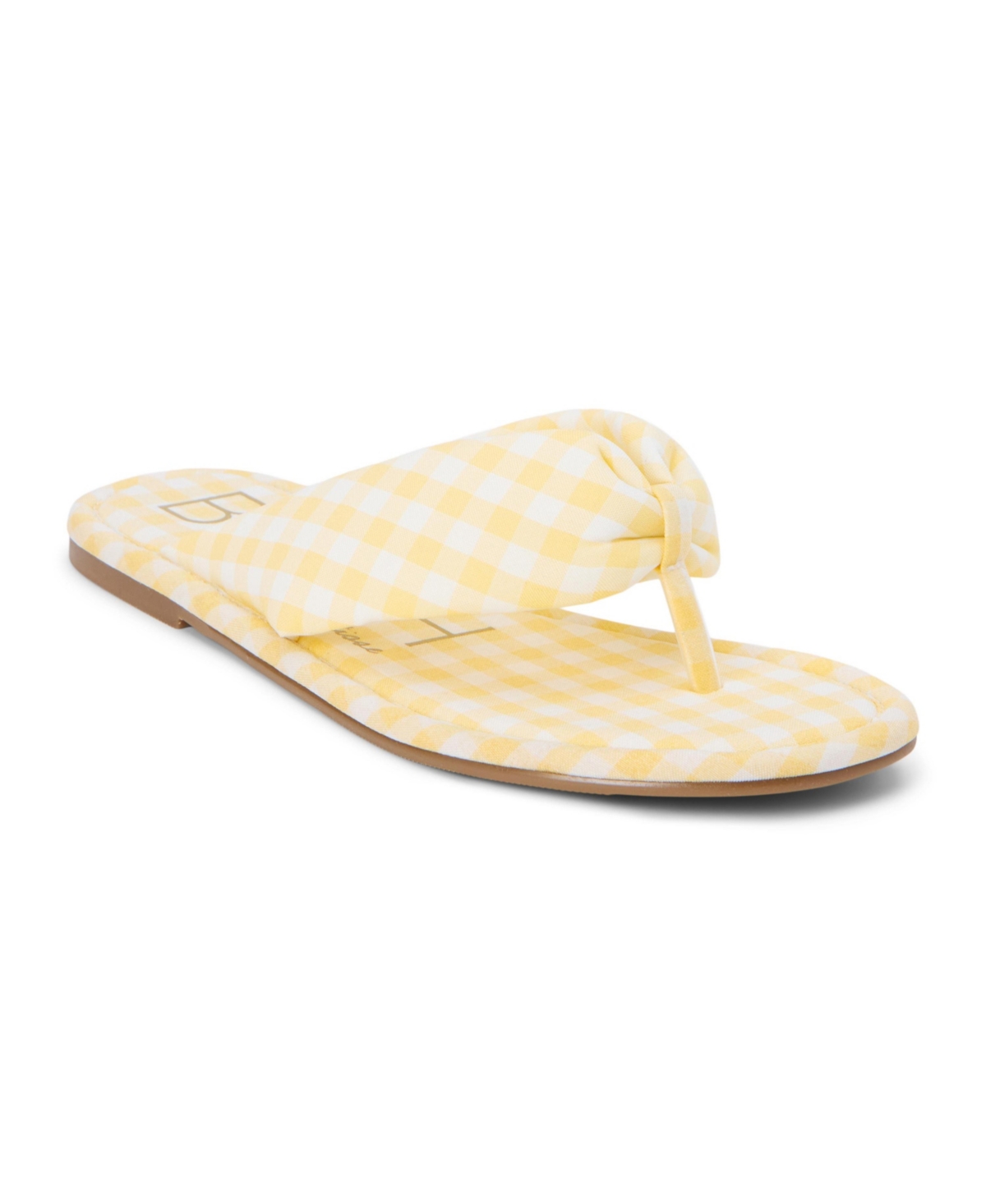 Gidget Sandal - Yellow gingham