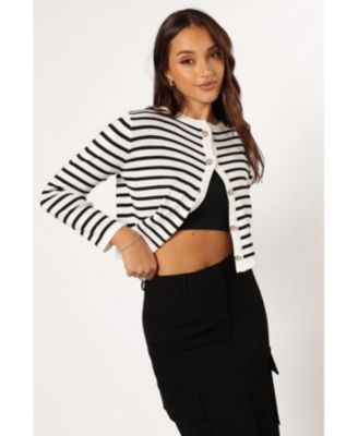 Women's Cynthia Striped Button Front Cardigan