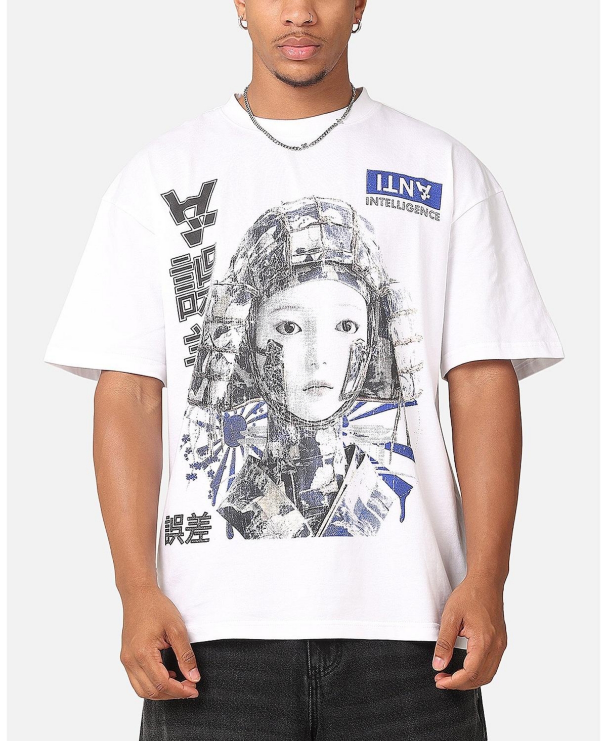 Men's Anti Intelligence Drop T-Shirt - White