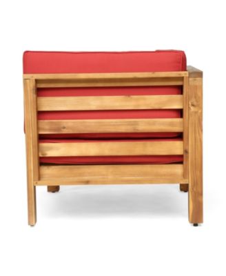 Streamdale Acacia Wood Outdoor Loveseat Set with Coffee Table