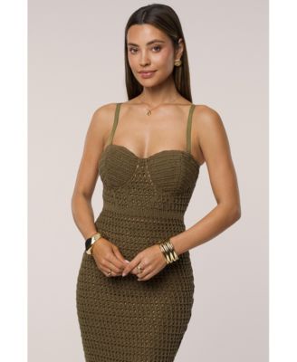 Women's Deep Sea Crochet Maxi Dress