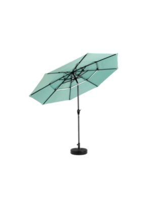 Streamdale 10ft 3-Tier Auto-Tilt Outdoor Patio Umbrella (Light Green)