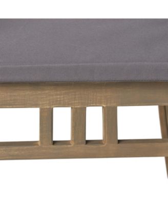 Streamdale Outdoor Wood Dining Chairs Cushions (2) Dark Grey