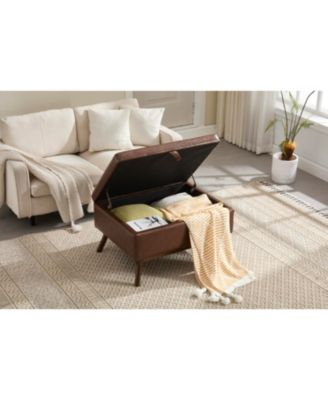 Streamdale Mid-century modern storage bench/coffee table, Assembled, Living/entry/family room