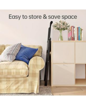 16.54X 33.8X 63.38 inches 5-step ladder folding step stool, 5-step ladder with anti slip wide pedals, lightweight and easy to carry