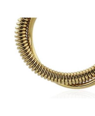 Tumble Hoop Earring in Stainless Steel