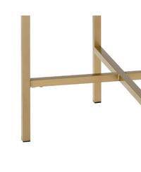 Round Wood End Table – Functional Tray Top with Metal Accent