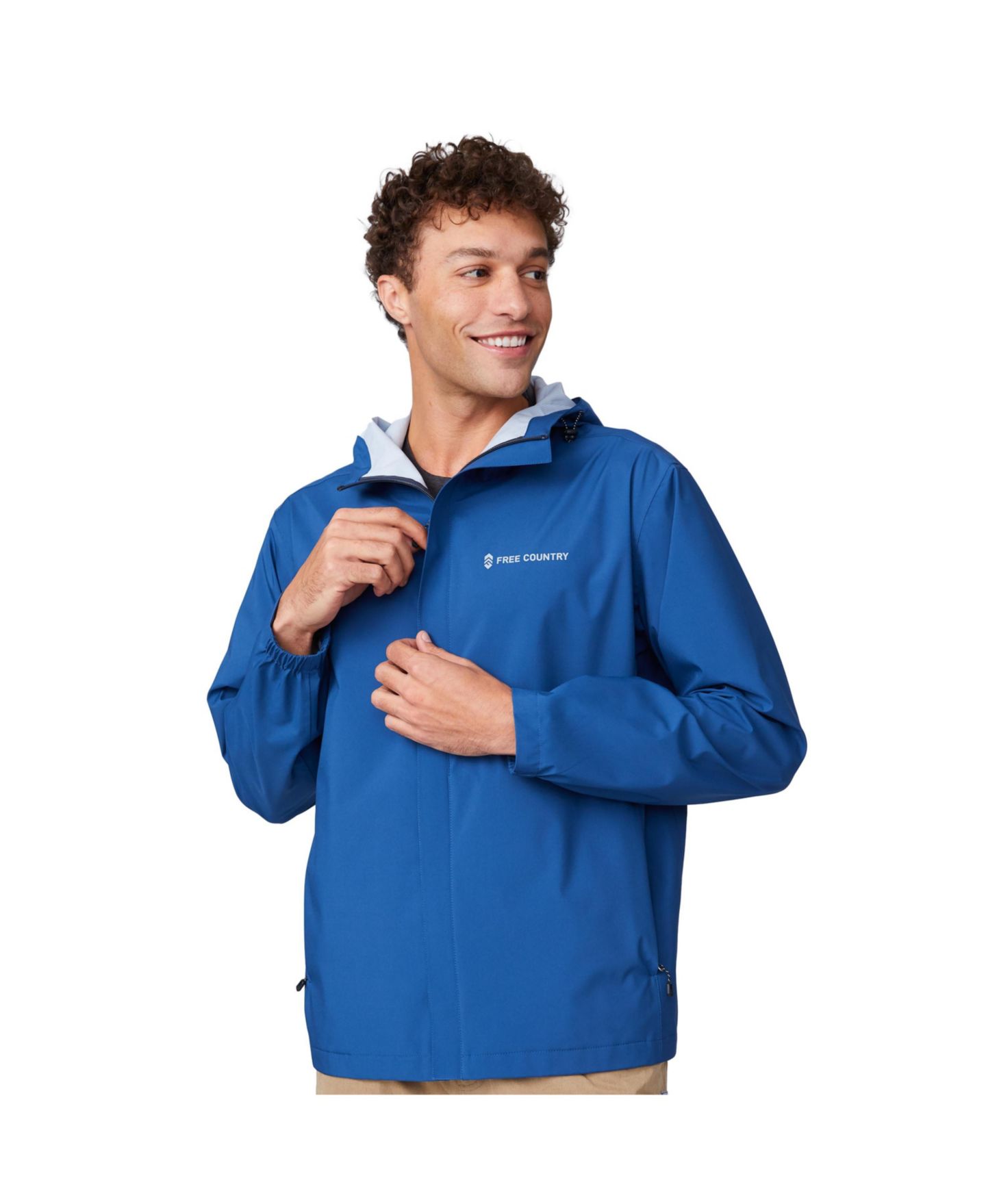 Мужская куртка Free Country Hydro Lite X2O Status Rain, цвет: Джинсовый — фото 1
