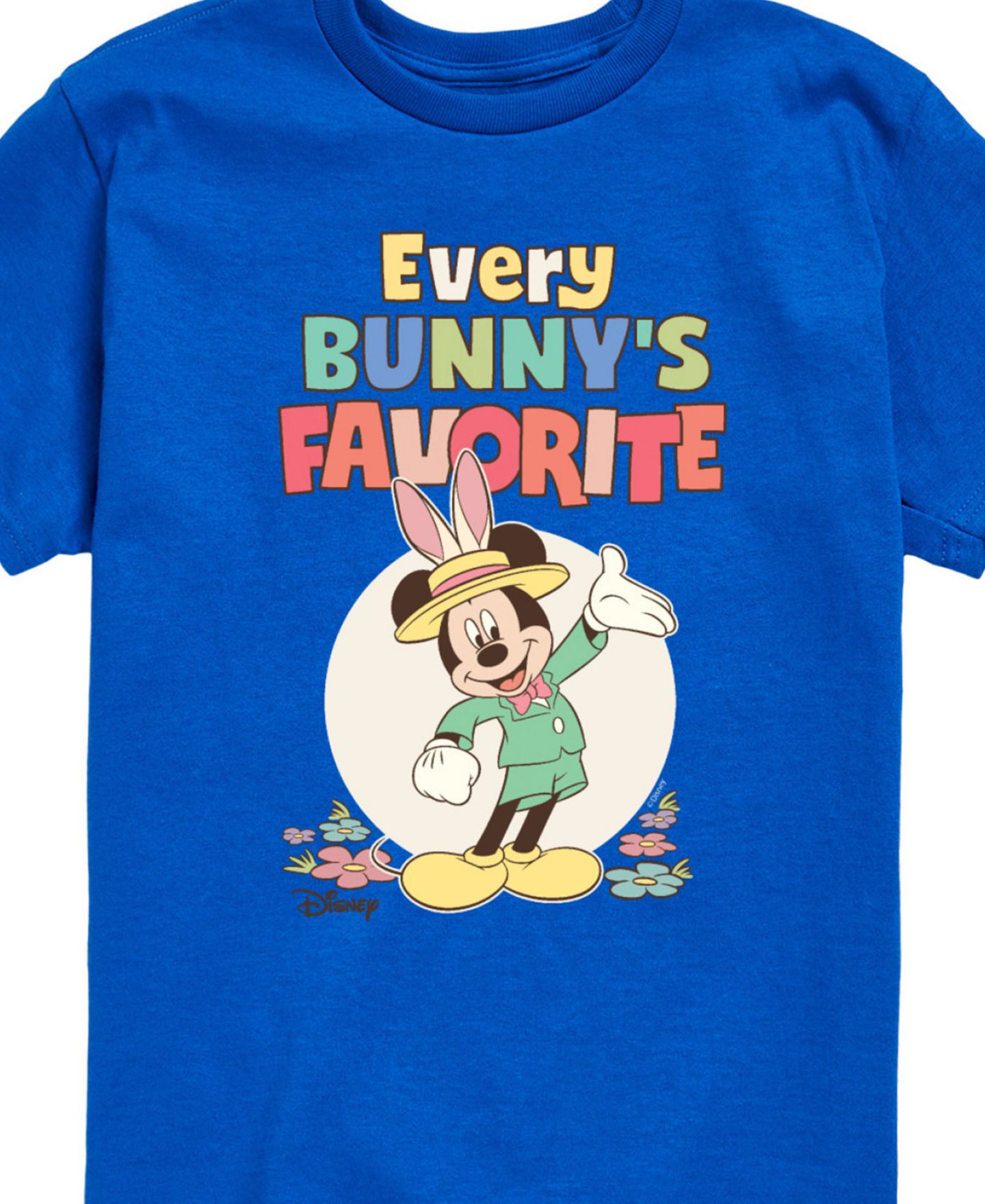 Футболка Disney Mickey Every Bunny's Favorite Graphic для мальчиков, цвет: Синий — фото 3
