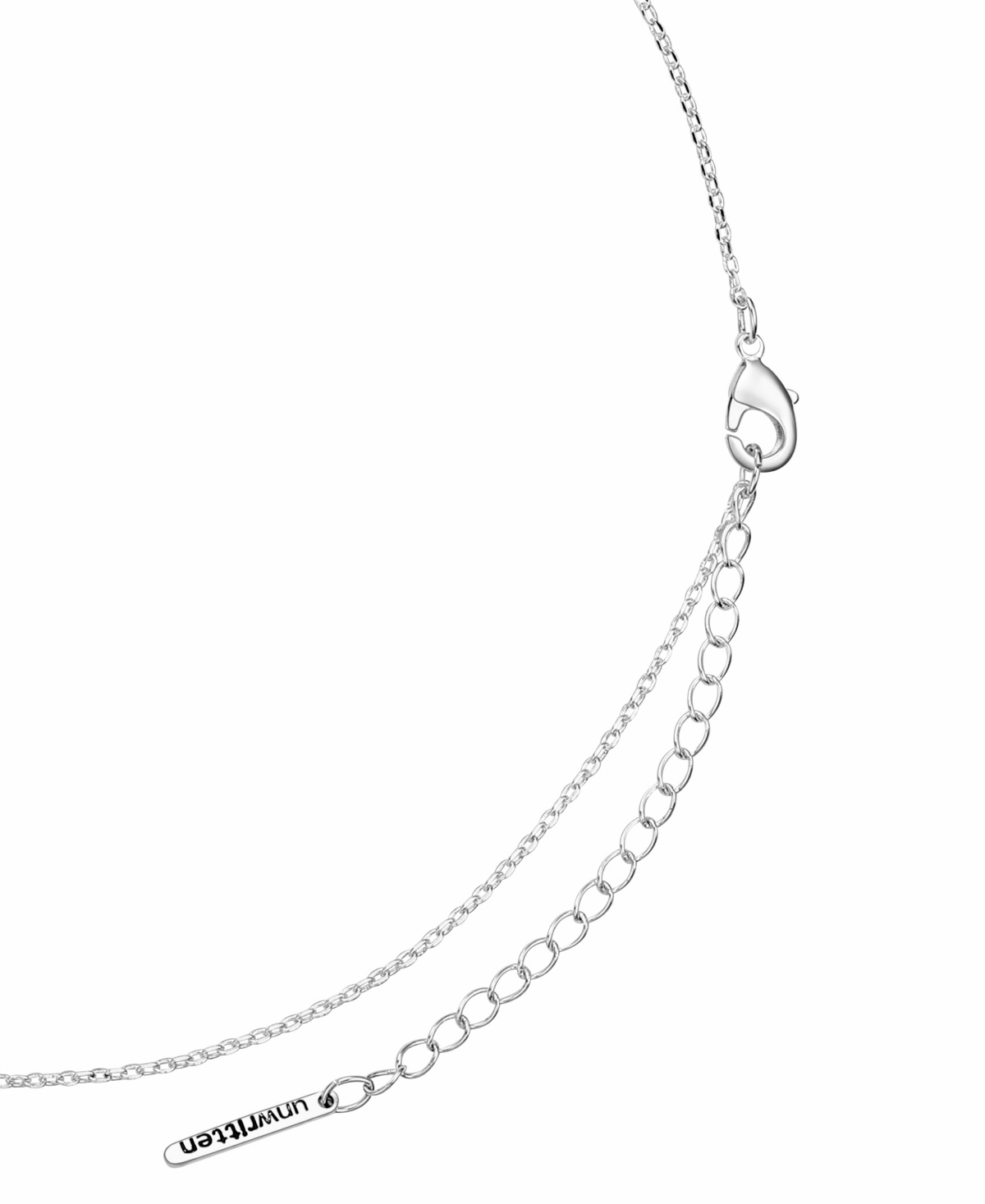 Unwritten Cubic Zirconia And Mother Of Pearl Mom Open Heart Necklace In Two-tone