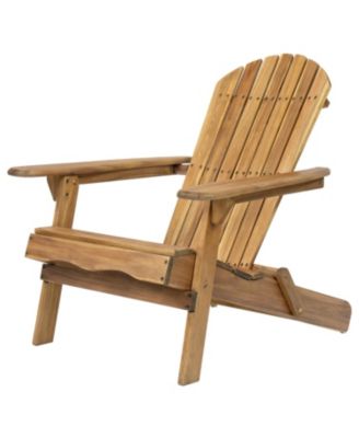 Streamdale Rustic Acacia Folding Adirondack Chair