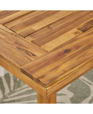 Streamdale Outdoor Acacia Wood Dining Set, Sandblast Natural Finish