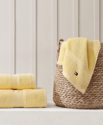 Tommy Hilfiger Home Modern American Solid Cotton Washcloth, 13" x 13"