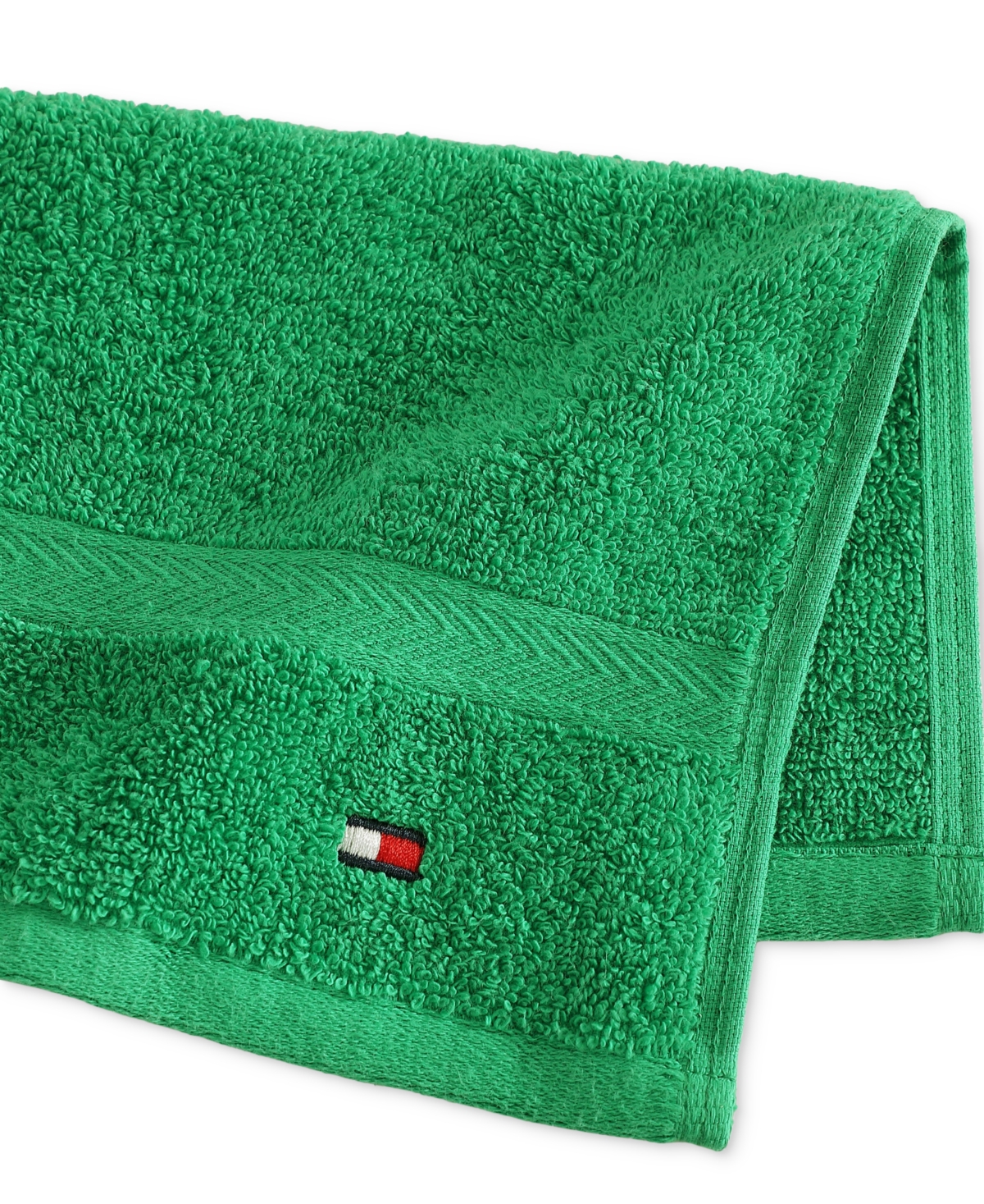 TOMMY HILFIGER HOME MODERN AMERICAN SOLID COTTON WASHCLOTH, 13" X 13" 