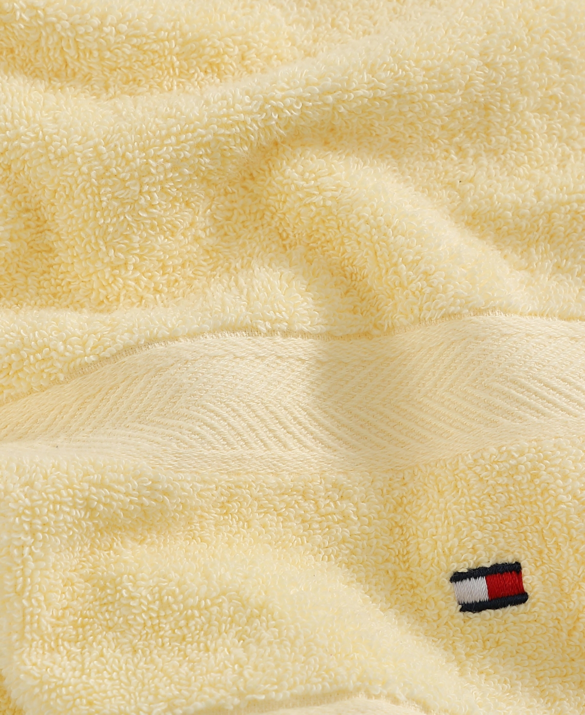 Shop Tommy Hilfiger Home Modern American Solid Cotton Hand Towel, 16" X 26"
