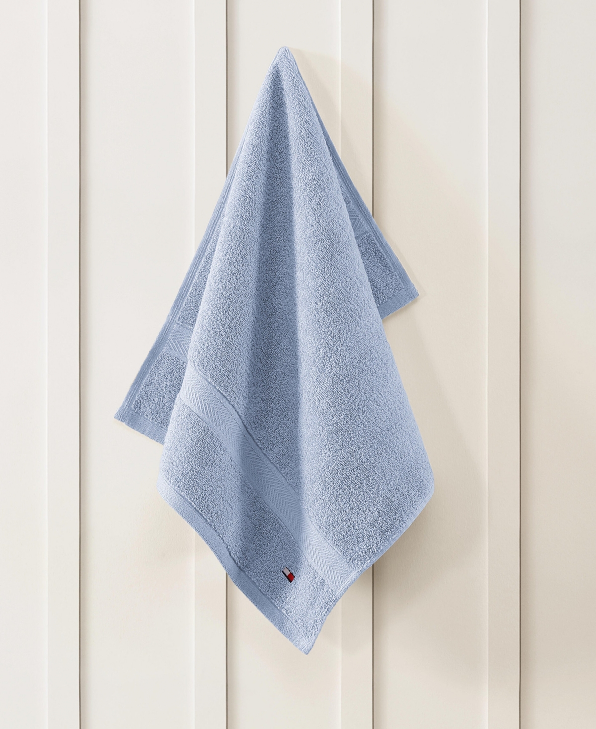 Shop Tommy Hilfiger Home Modern American Solid Cotton Hand Towel, 16" X 26"