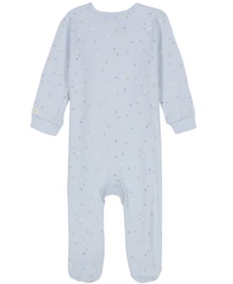 Baby Boys Printed Knit Footed Zip-up Coverall