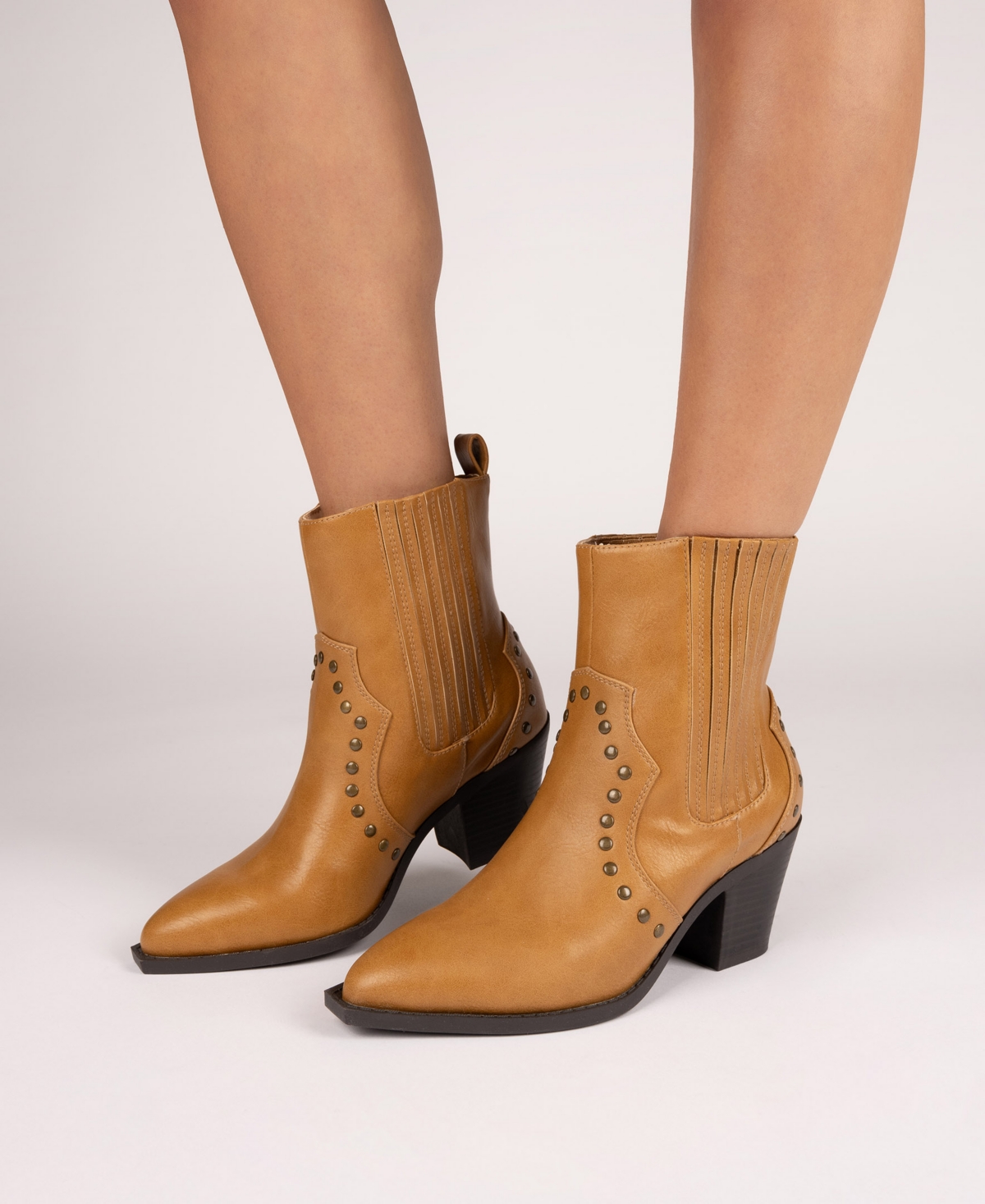 Shop Journee Collection Women's Braylee Western Studded Ankle Booties