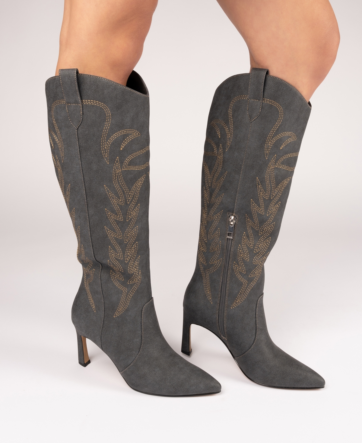 Journee Collection Journee Womens Laramie Knee High Western Boots