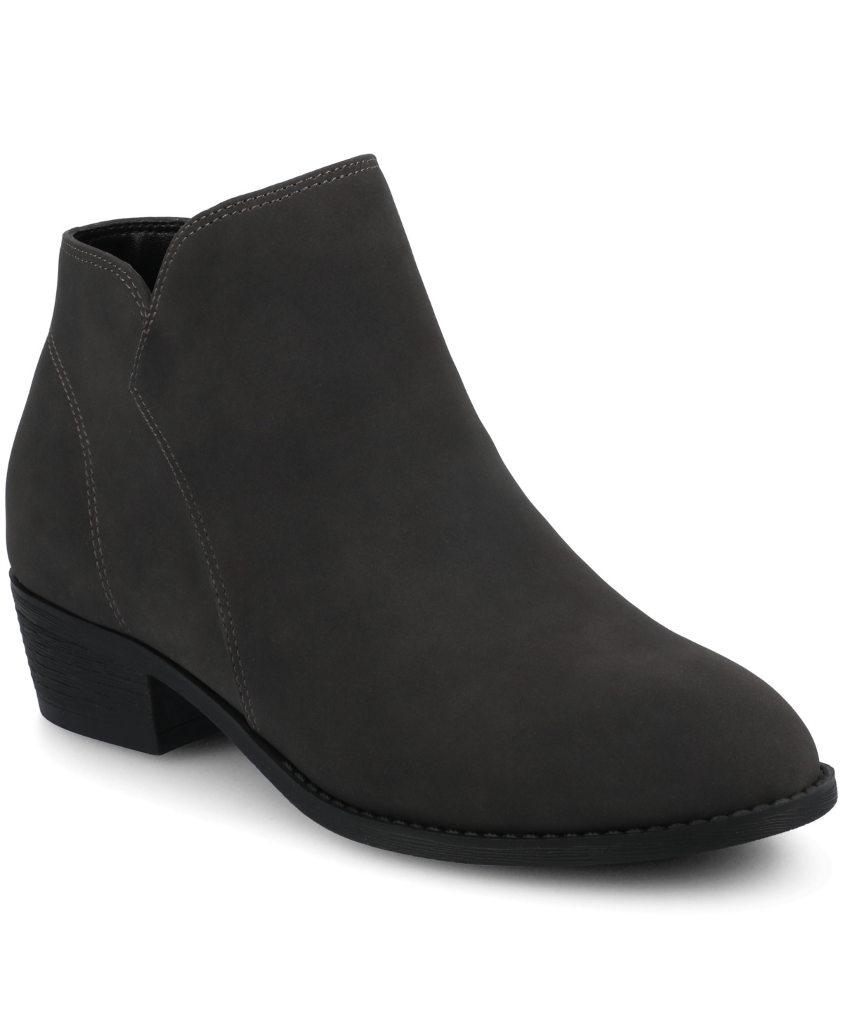 Journee Collection Women's Solarah Comfort Casual Ankle Booties - Gray
