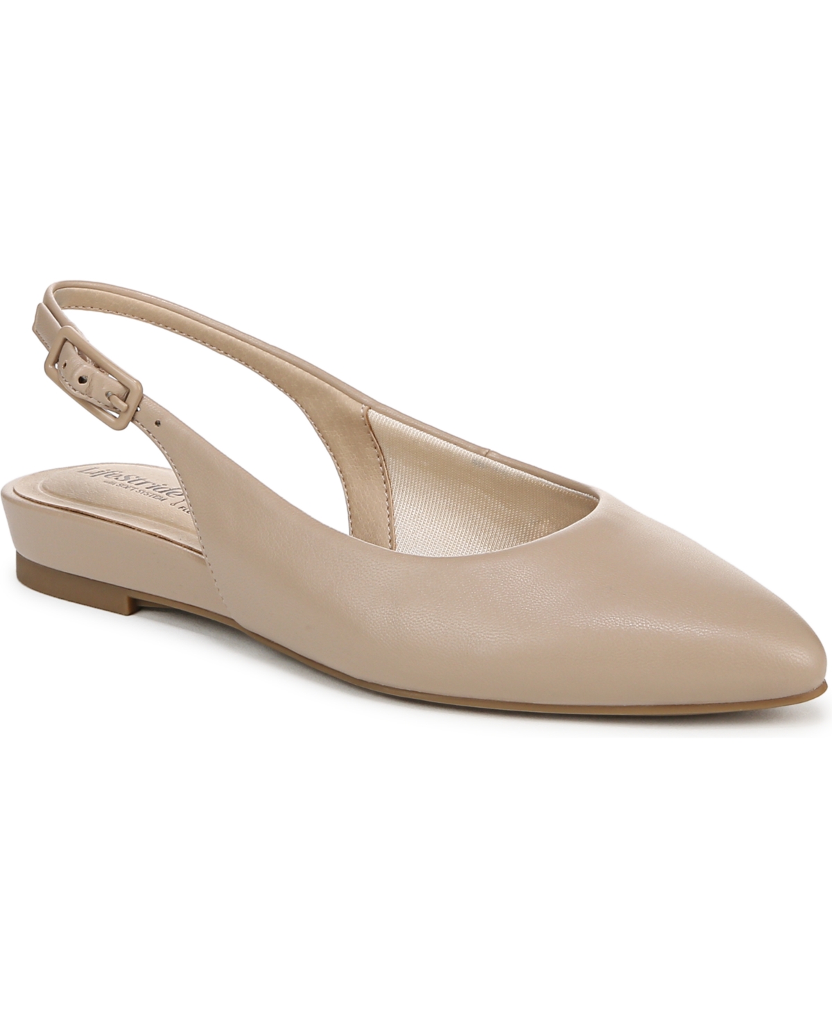 LIFESTRIDE WOMEN'S PERCY POINTED TOE SLINGBACK FLATS 