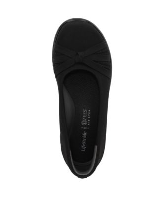 Women's Gem Knot Washable Slip On Ballerina Flats