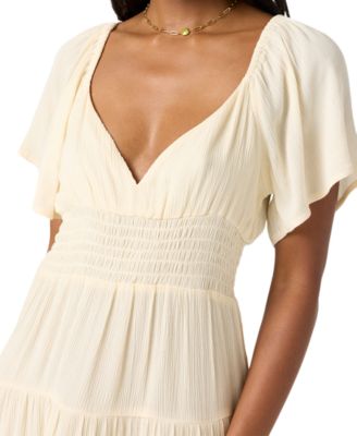 Juniors' Layken Short-Sleeve Solid Mini Dress