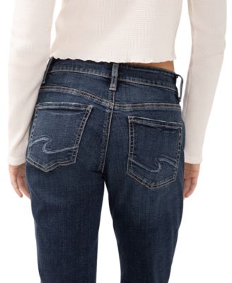 Women's Boyfriend Mid Rise Slim-Leg Jeans