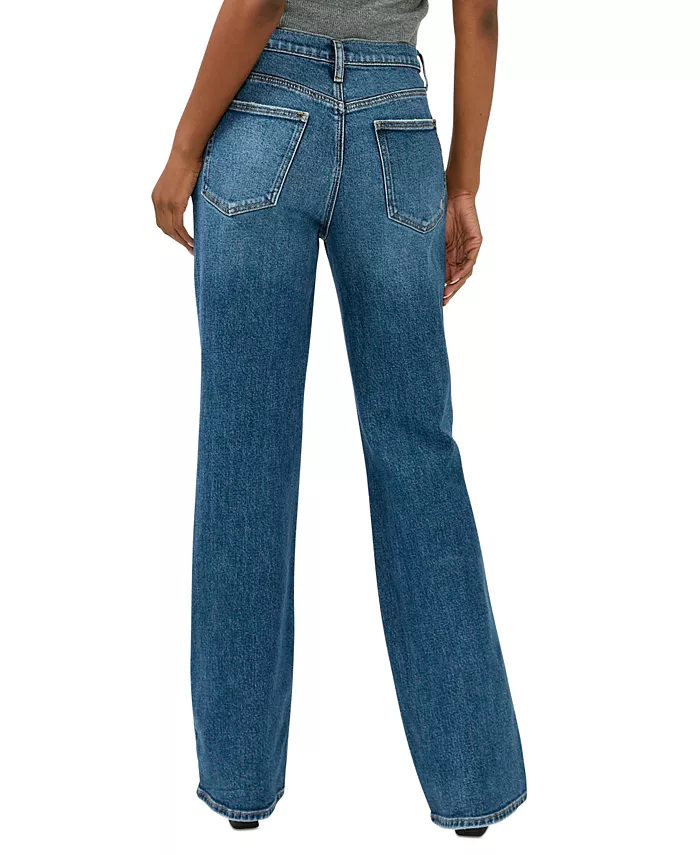 Women's Baggy Mid Rise Bootcut Jeans - thumbnail 5