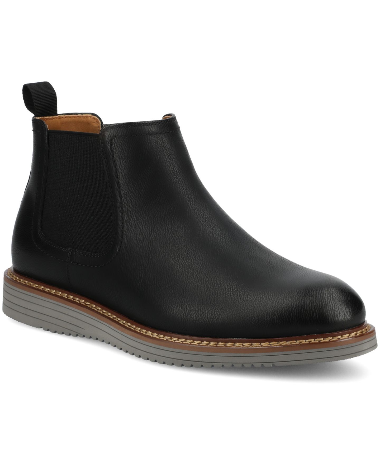 Мужские ботинки Vance Co. Salter Comfort Chelsea Boot, цвет: Чёрный — фото 1