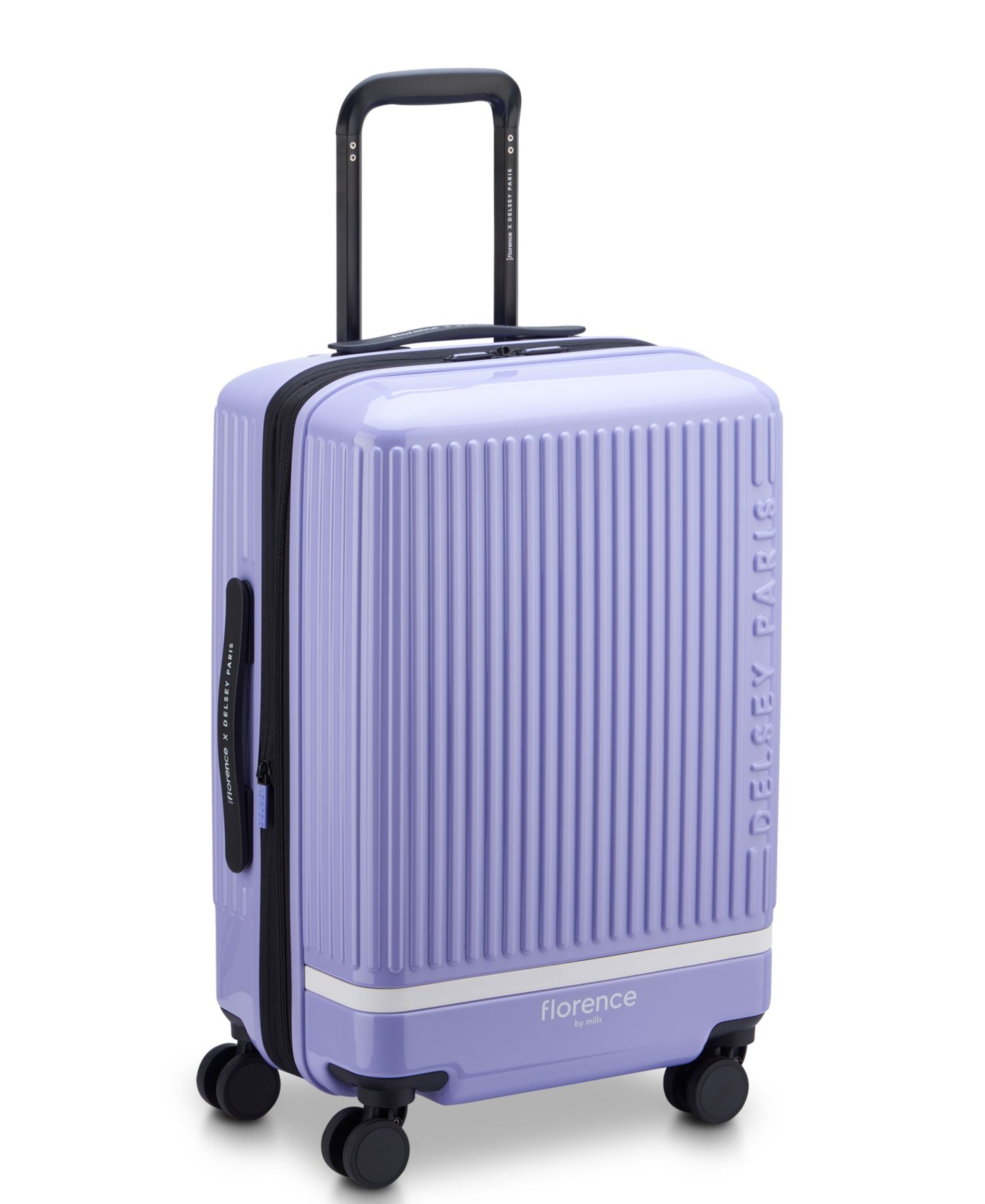 Чемодан florence by mills x Delsey Paris Spin Me Away Carry-on Spinner, цвет: Лавандовый — фото 2