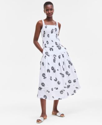 On 34th Women's Cotton Gauze Tiered Midi Skirt, Exclusively at Macy's