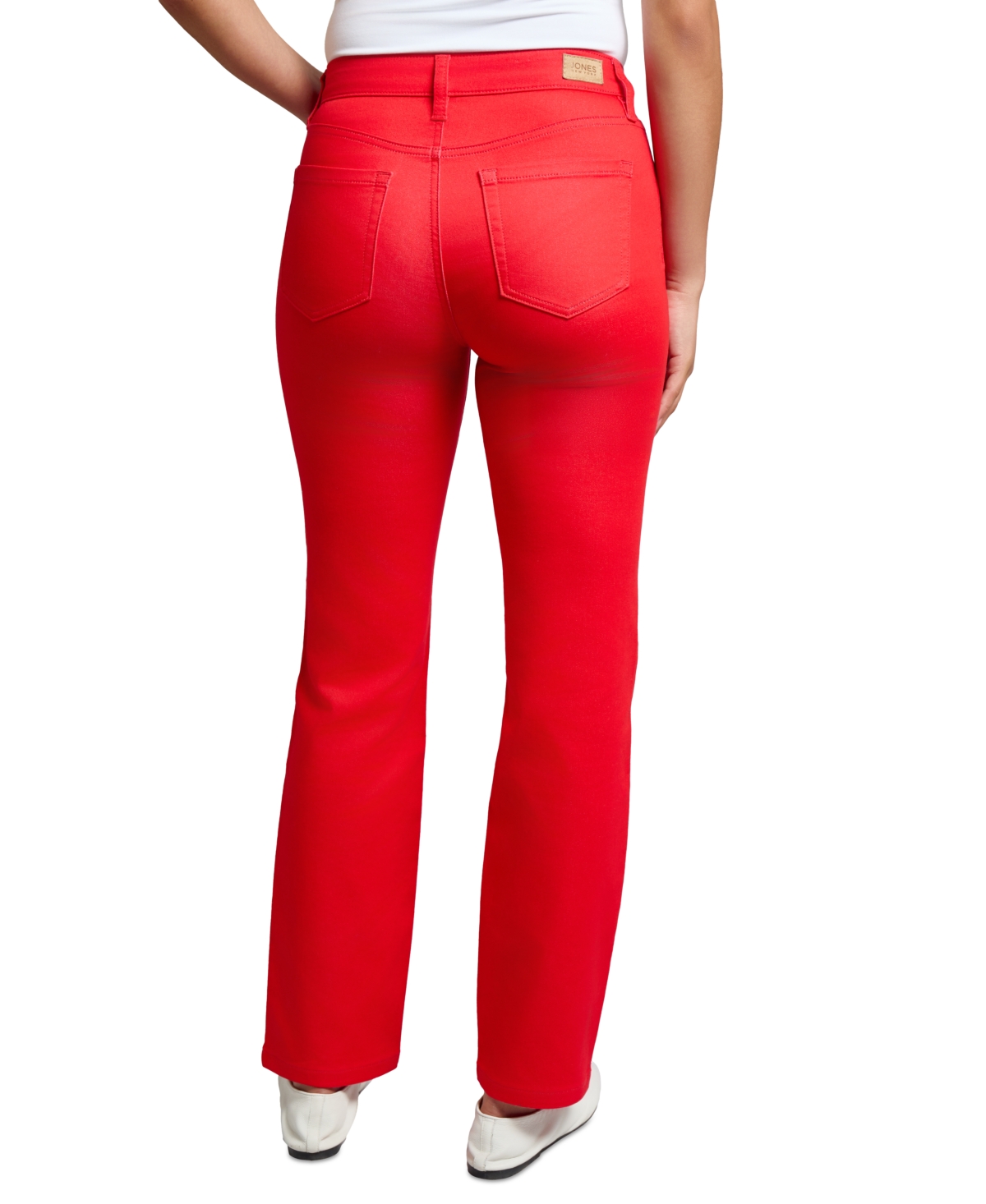 Jones New York Women's Lexington Mid Rise Straight Leg Denim Jeans
