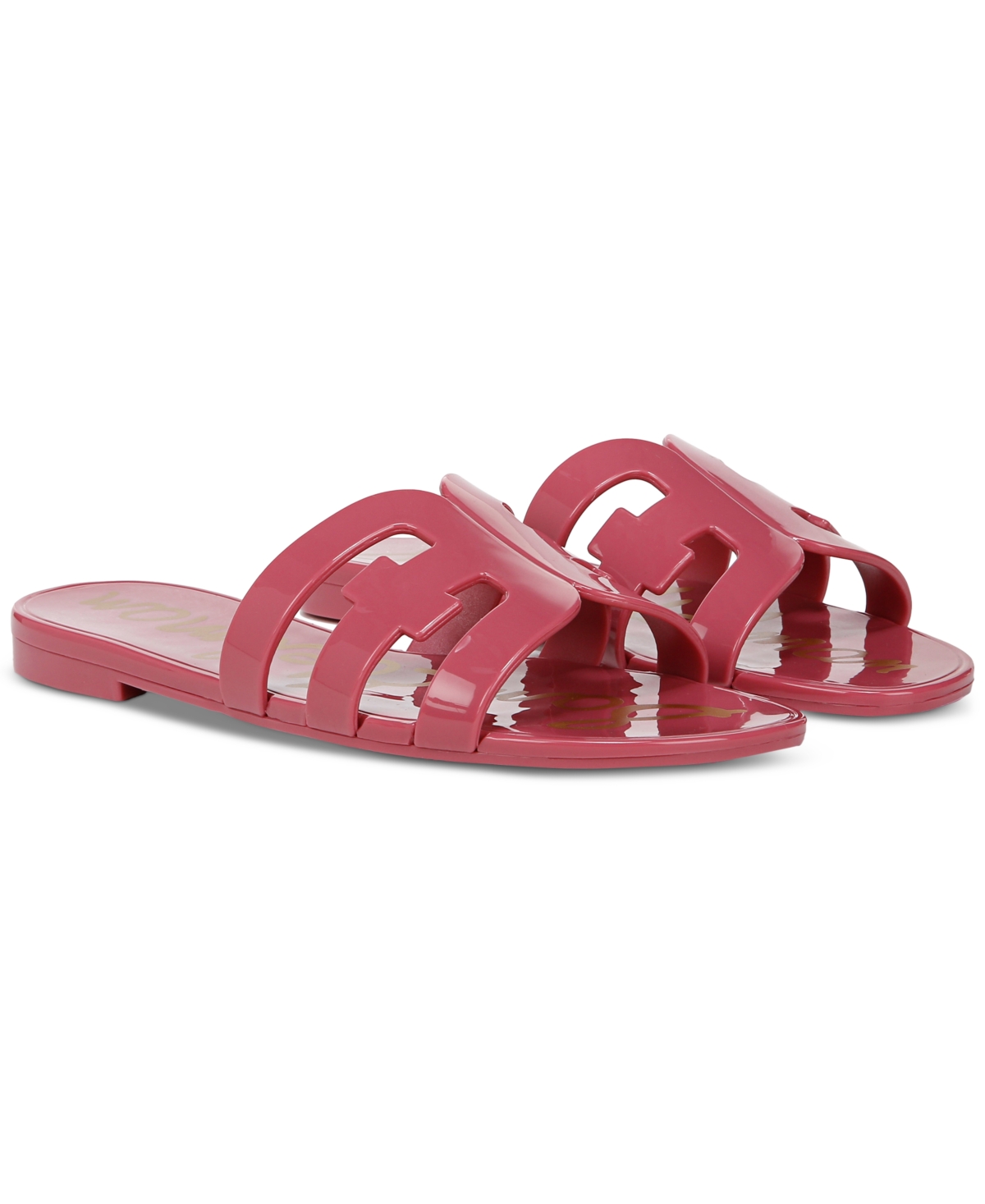 Sam Edelman Women's Bay Jelly Slide Flat Sandals In Pink