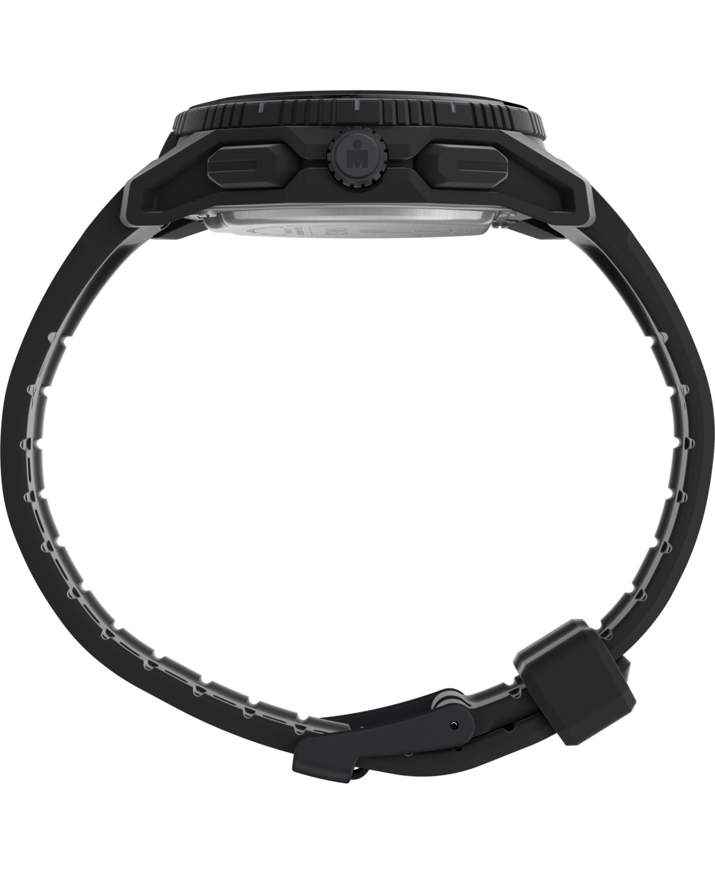 Мужские часы Timex Digital Black Polyurethane Strap Watch, 47mm — фото 2