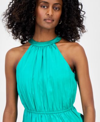 Women's Sleeveless Halter Peplum Top, Exclusively at Macy's