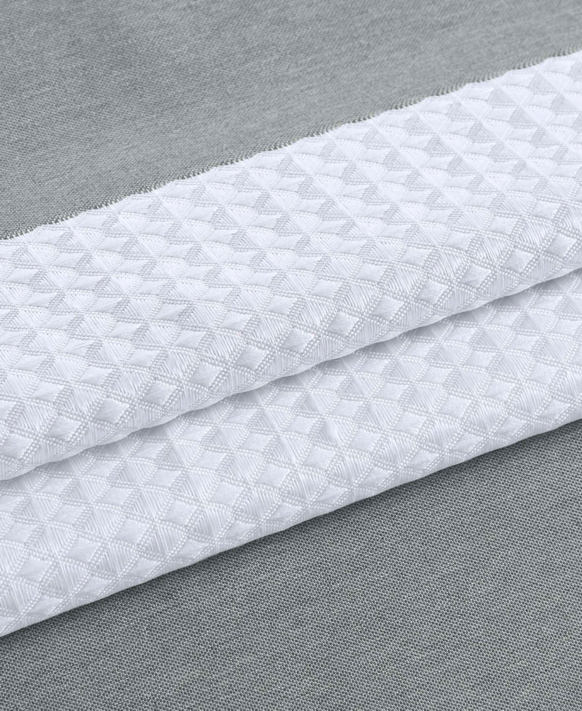 Madison Park Spa Waffle 3m-scotchgard Shower Curtain, 108" X 72" In Gray