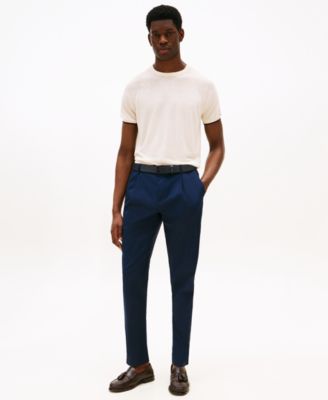 Men's Relaxed Fit Short Sleeve Crewneck Knitted T-Shirt