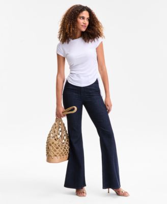 Women's Side-Tie T-Shirt, Exclusively at Macy's 