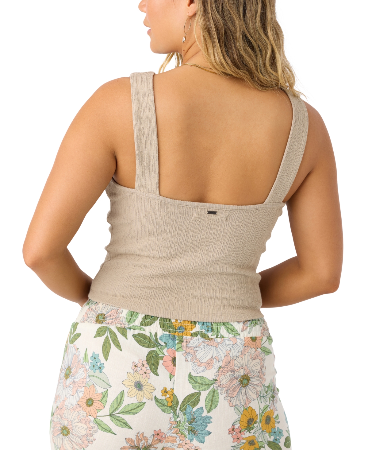 O'NEILL JUNIORS' JAYDE TWIST-FRONT TANK TOP 