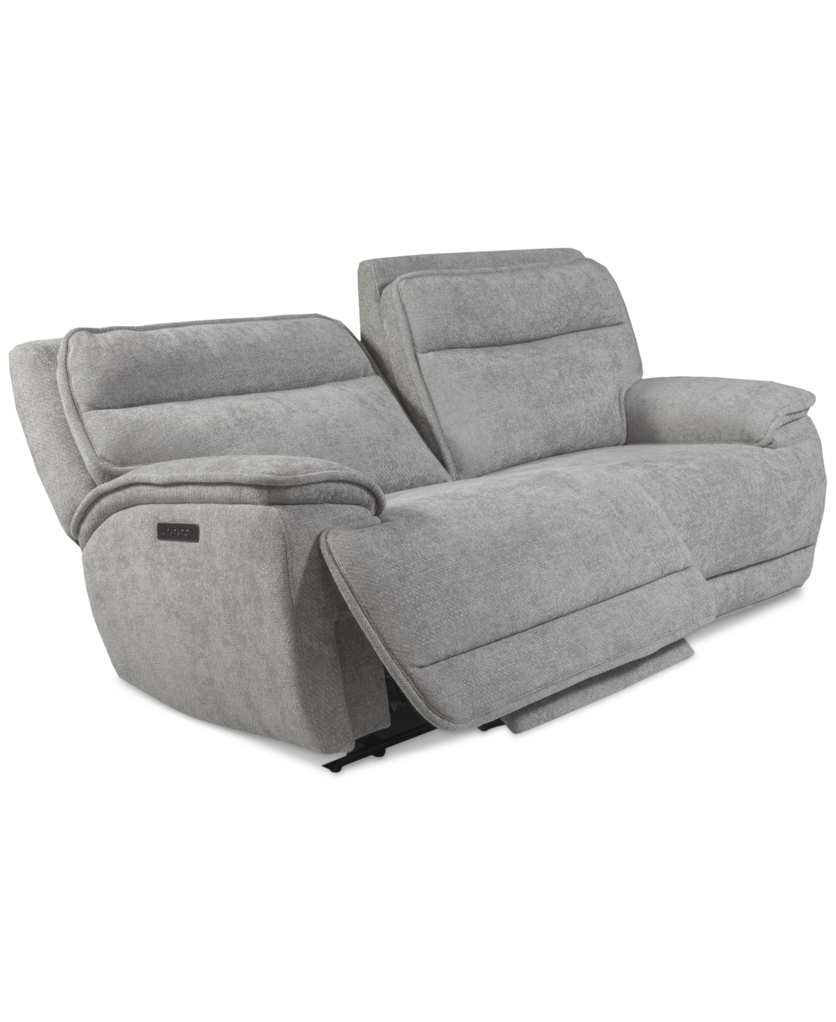 Macy's Ozryn 2-pc. Fabric Sofa With 2 Power Motion Chairs, Exclusively At  In Silver