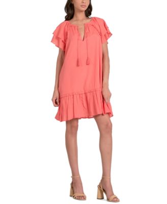 Elan - Women's Ruffle-Sleeve Dress