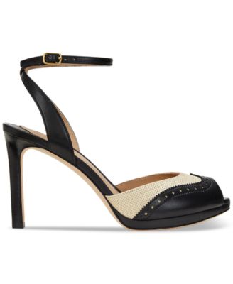 Lauren Ralph Lauren Women's Kyla Wingtip Dress Sandals - Macy's